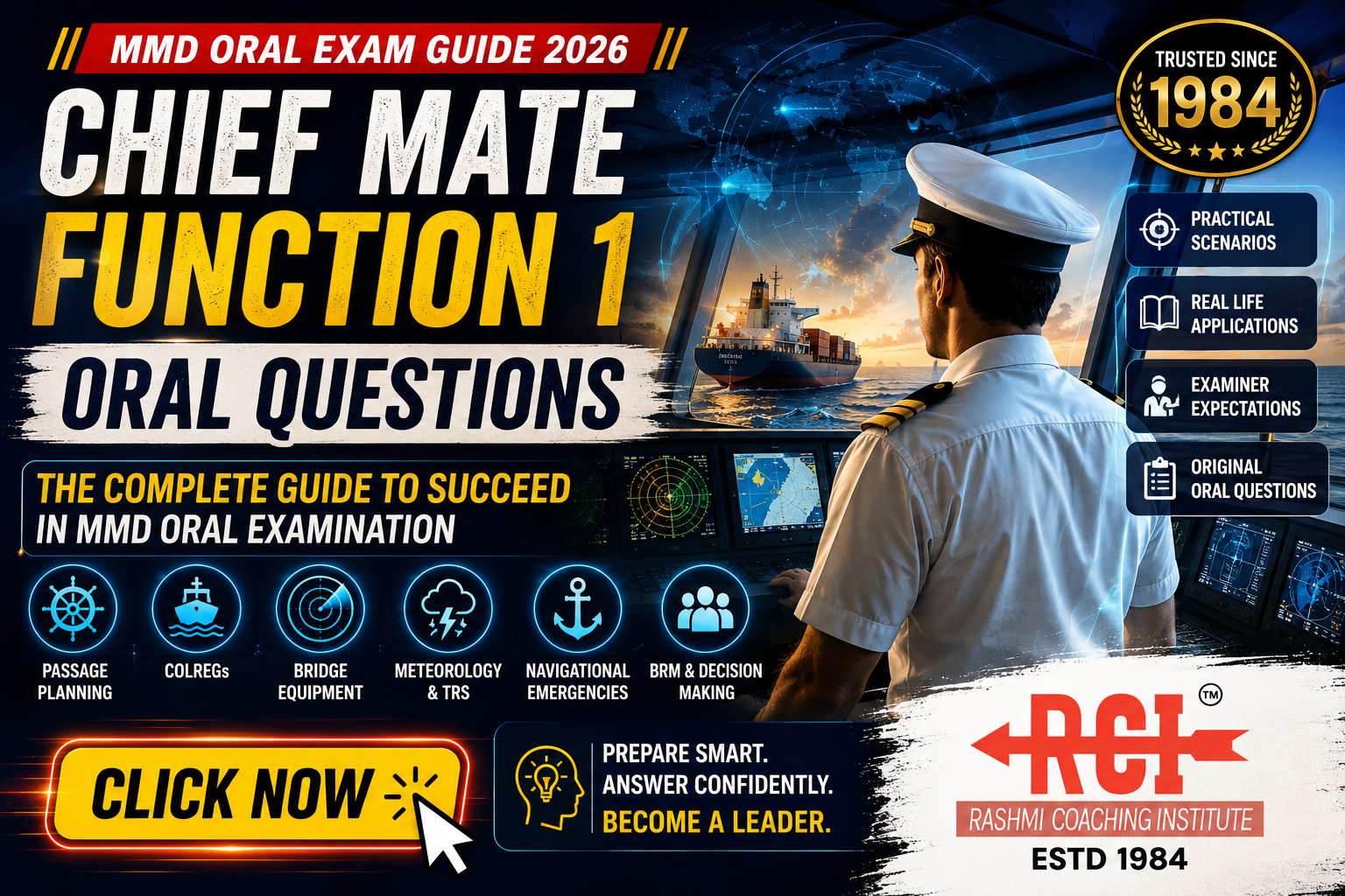 Chief Mate Function 1 Oral Questions (2026): Complete MMD Navigation Oral Guide